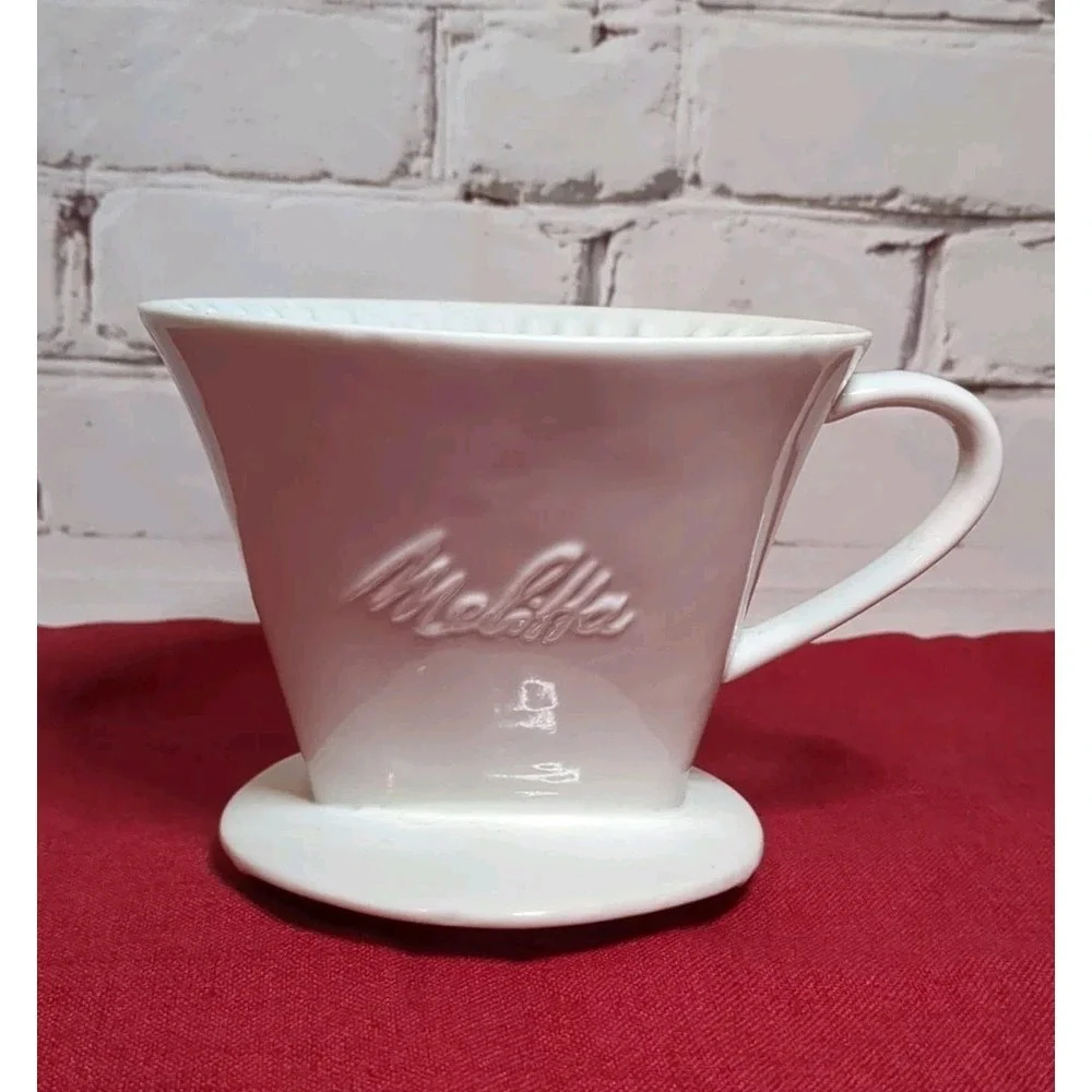 Melitta 1x4 Porcelain‎ Coffee Filter Holder Pour Over Coffee Dropper Vintage